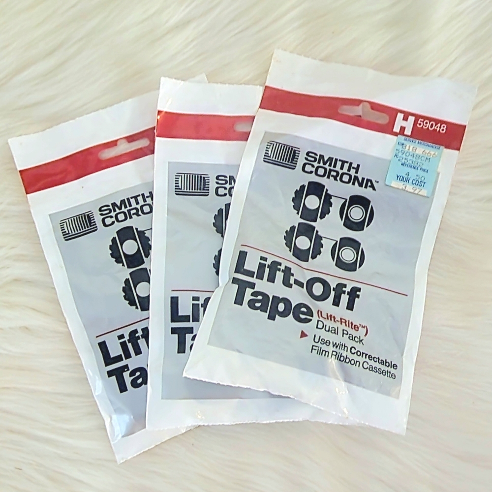 NIP 3 Double Packs Smith Corona Lift Off Tape #H59048